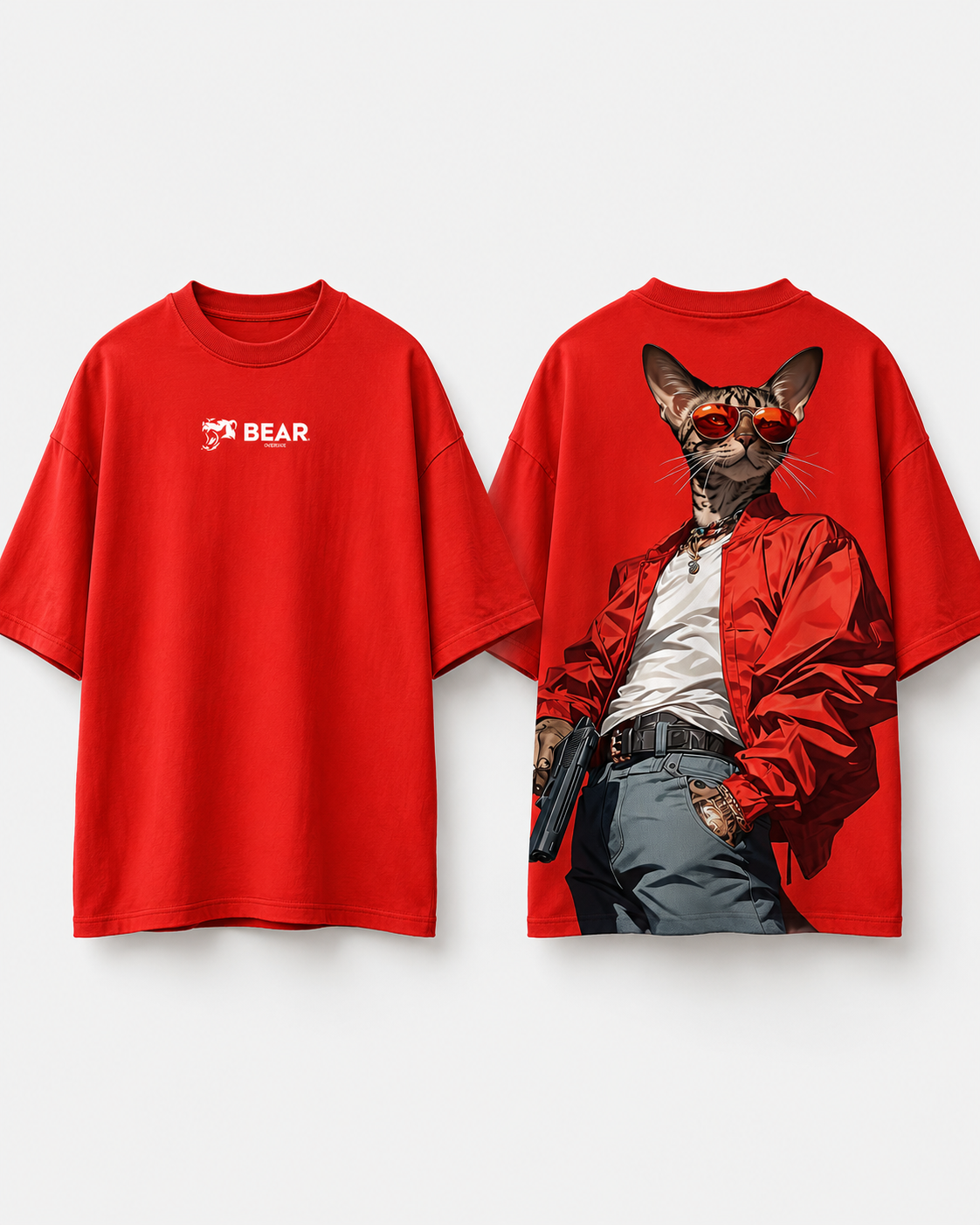 Oversized Red Alley Cat