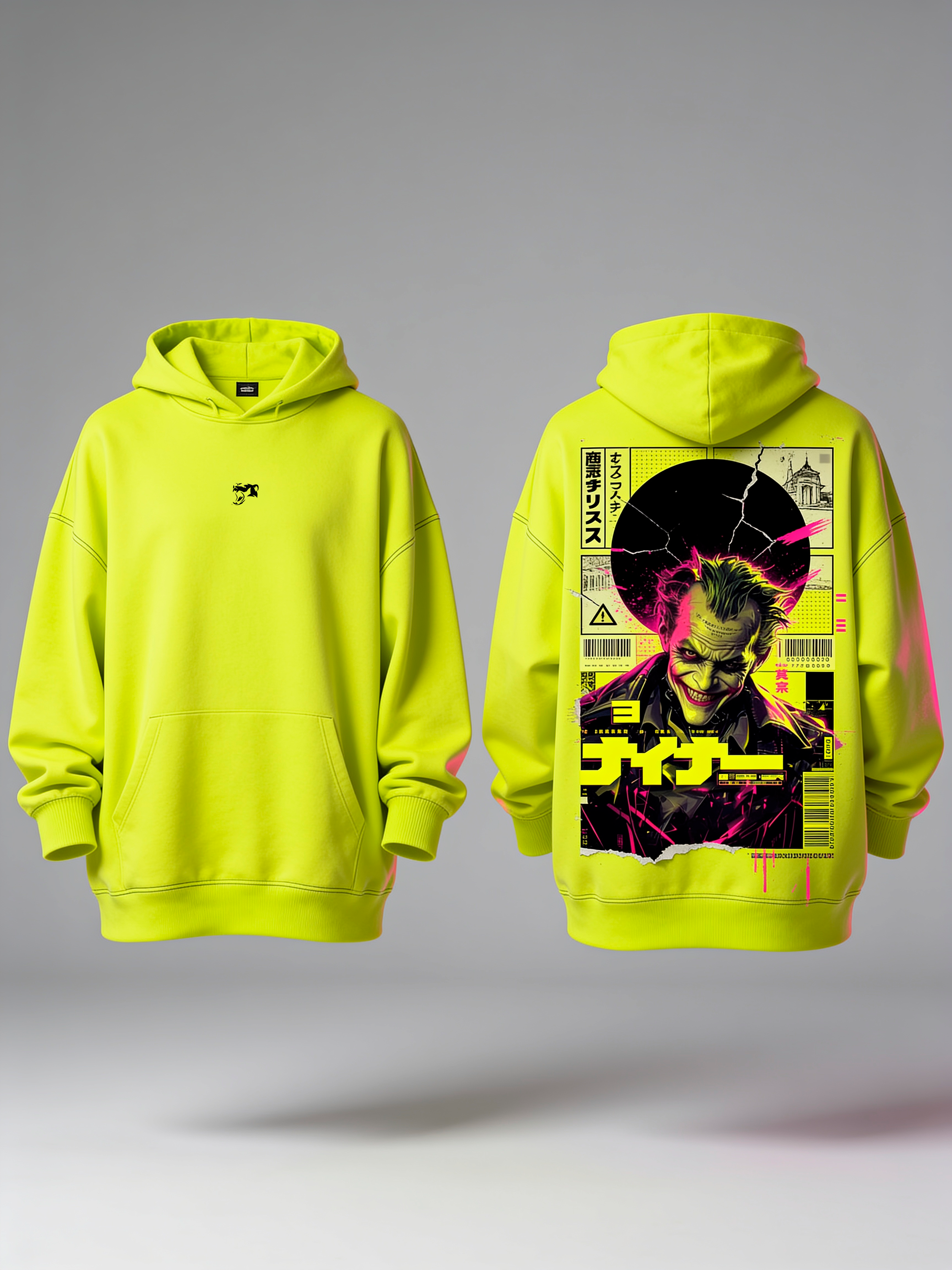 Moletom Oversized Joker Neon