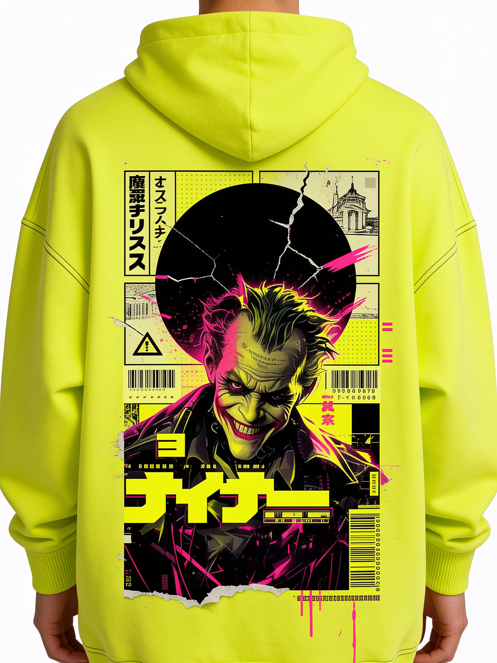 Moletom Oversized Joker Neon