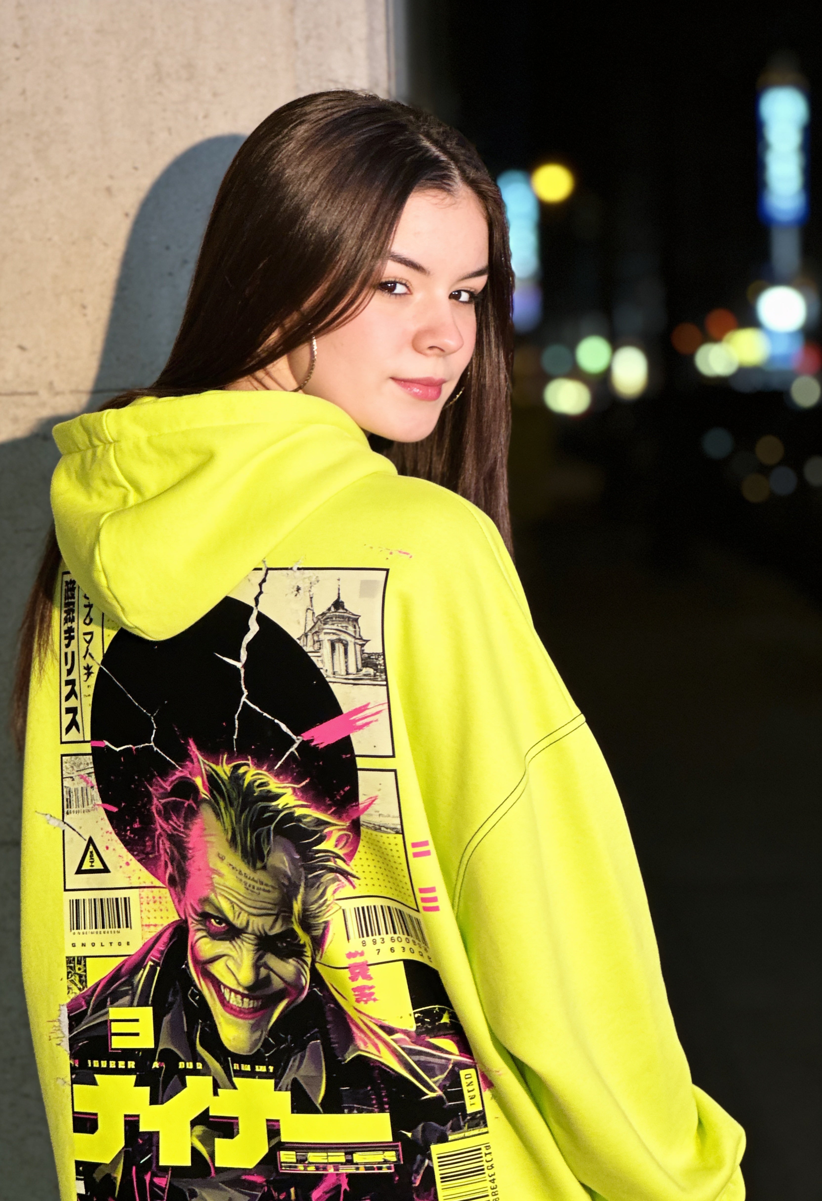 Moletom Oversized Joker Neon